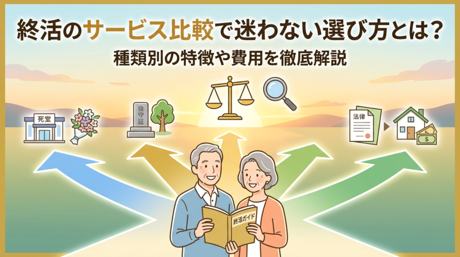終活のサービス比較で迷わない選び方とは？種類別の特徴や費用を徹底解説