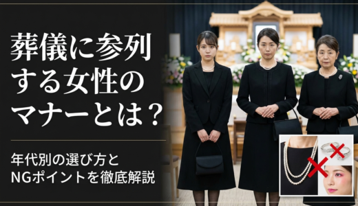 葬儀に参列する女性の服装マナーとは？年代別の選び方とNGポイントを徹底解説
