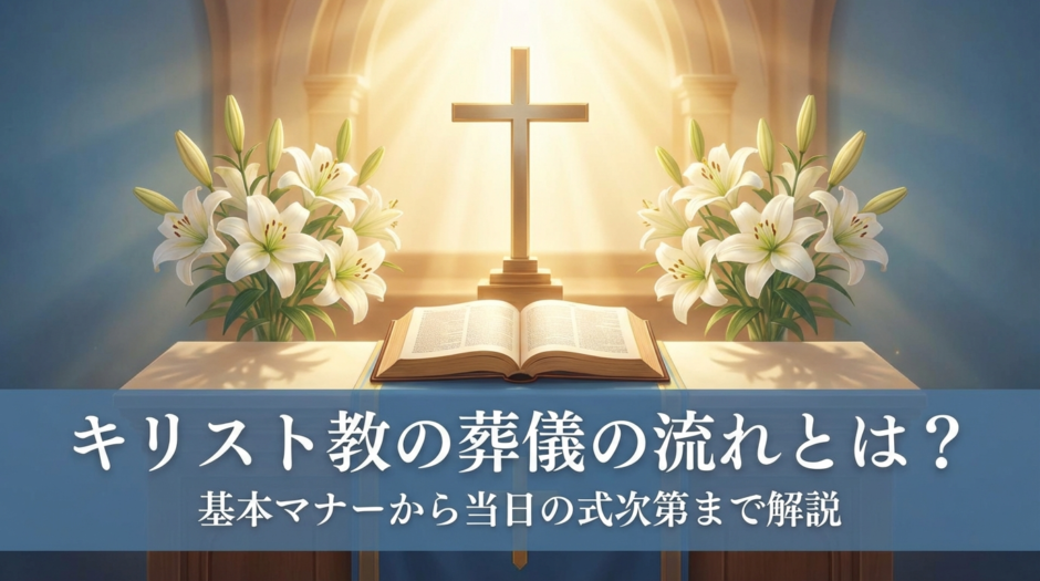 キリスト教の葬儀の流れとは？基本マナーから当日の式次第まで解説