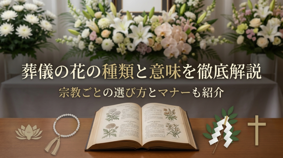 葬儀の花の種類と意味を徹底解説｜宗教ごとの選び方とマナーも紹介