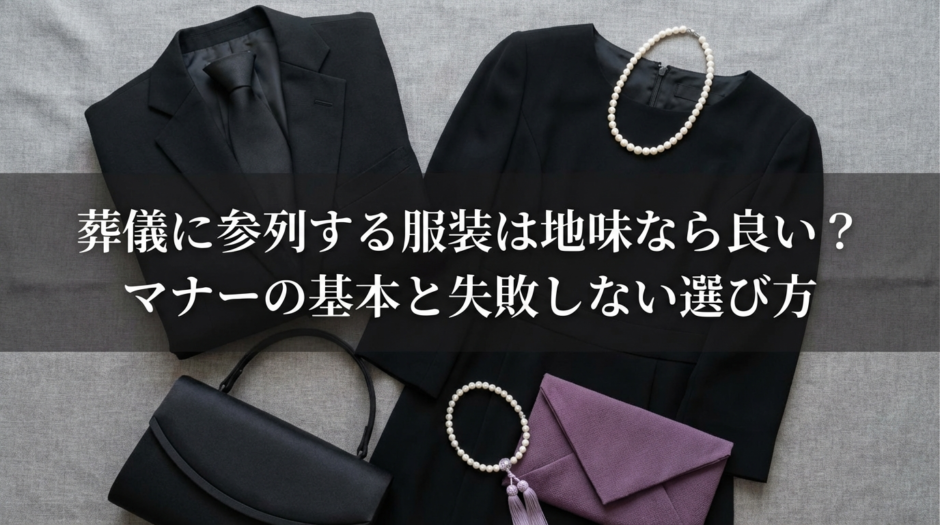 葬儀に参列する服装は地味なら良い？マナーの基本と失敗しない選び方