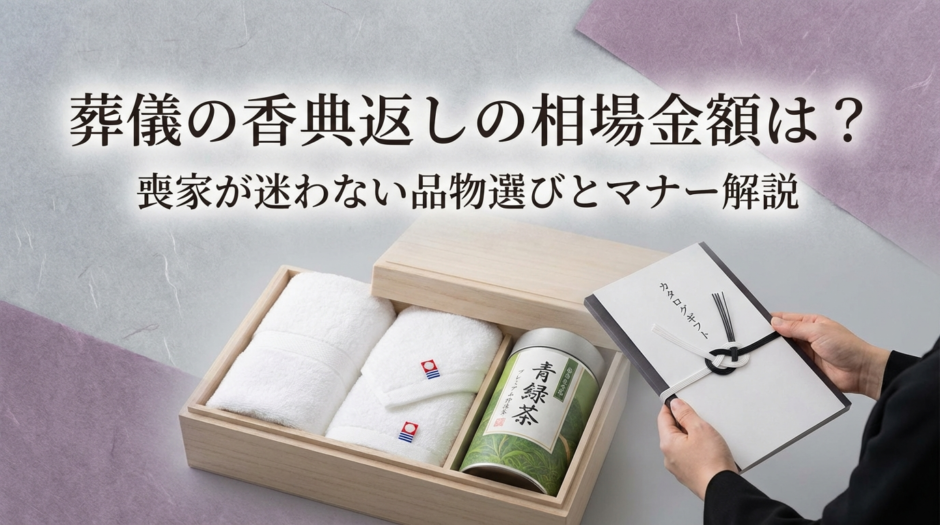 葬儀の香典返しの相場金額は？喪家が迷わない品物選びとマナー解説