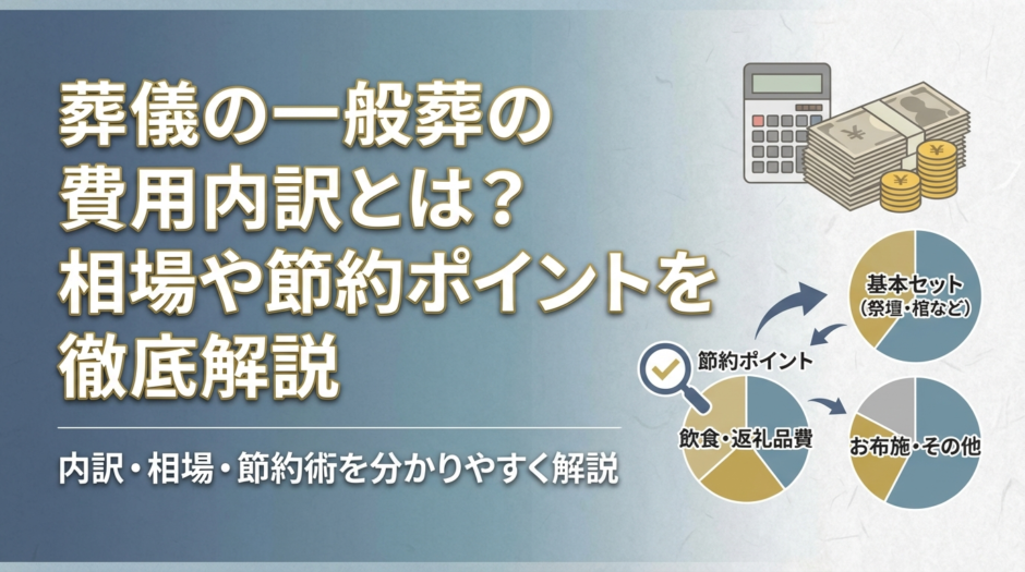 葬儀の一般葬の費用内訳とは？相場や節約ポイントを徹底解説