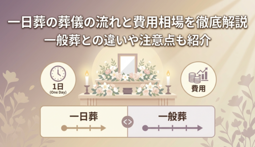 一日葬の葬儀の流れと費用相場を徹底解説｜一般葬との違いや注意点も紹介