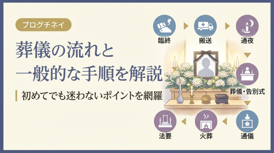 葬儀の流れと一般的な手順を解説｜初めてでも迷わないポイントを網羅