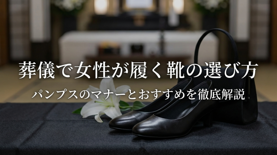 葬儀で女性が履く靴の選び方｜パンプスのマナーとおすすめを徹底解説