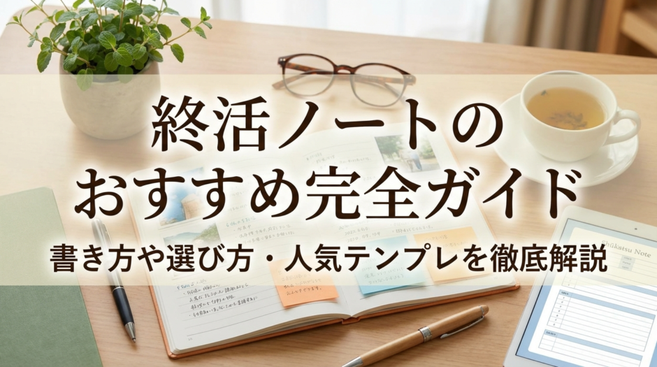 終活ノートのおすすめ完全ガイド｜書き方や選び方・人気テンプレを徹底解説