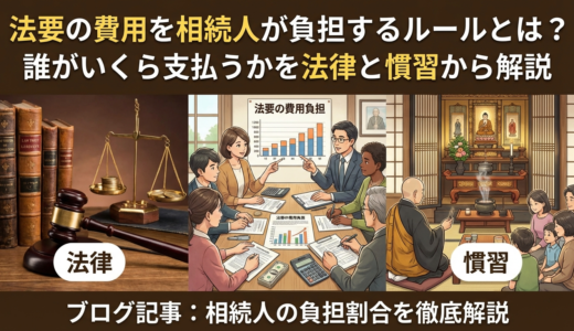 法要の費用を相続人が負担するルールとは？誰がいくら支払うかを法律と慣習から解説