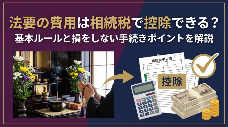 法要の費用は相続税で控除できる？基本ルールと損をしない手続きポイントを解説