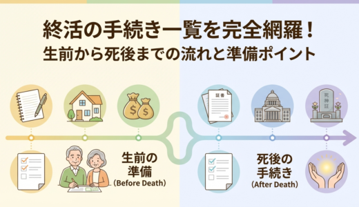 終活の手続き一覧を完全網羅！生前から死後までの流れと準備ポイント