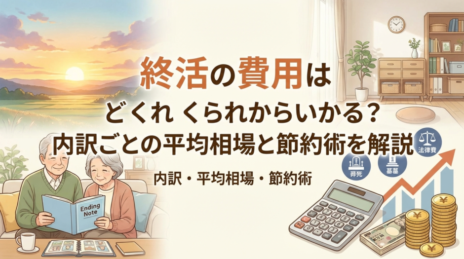 終活の費用はどれくらいかかる？内訳ごとの平均相場と節約術を解説