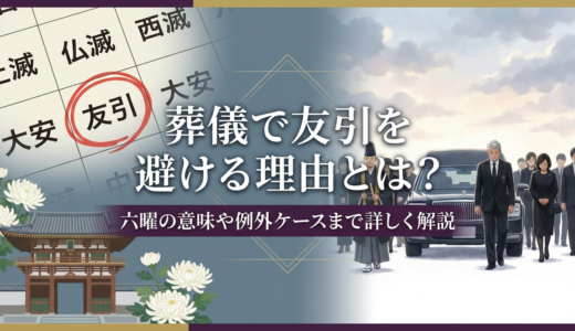 葬儀で友引を避ける理由とは？六曜の意味や例外ケースまで詳しく解説