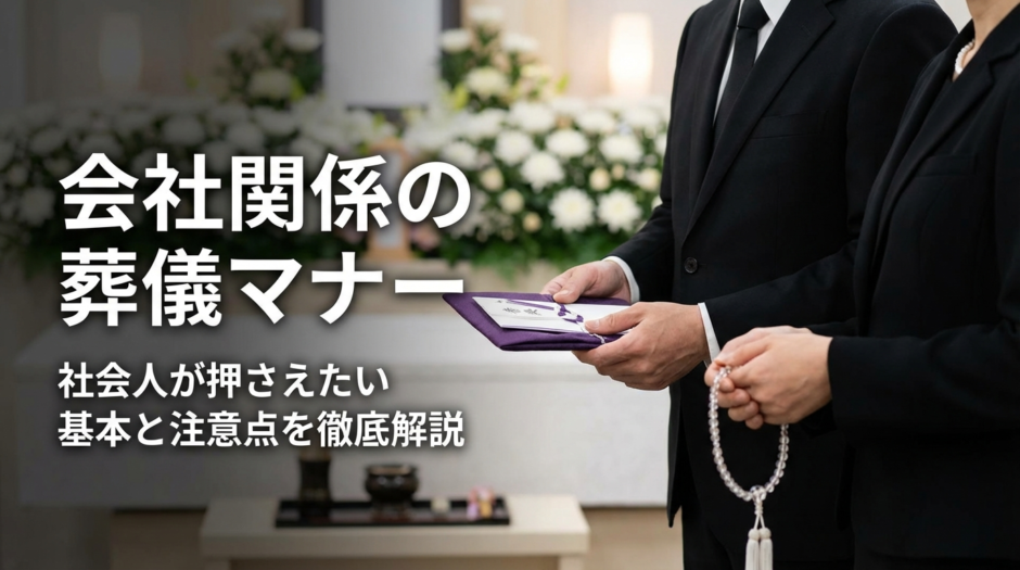 会社関係の葬儀に参列するときのマナーとは？社会人が押さえたい基本と注意点を徹底解説