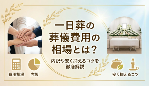 一日葬の葬儀費用の相場とは？内訳や安く抑えるコツを徹底解説