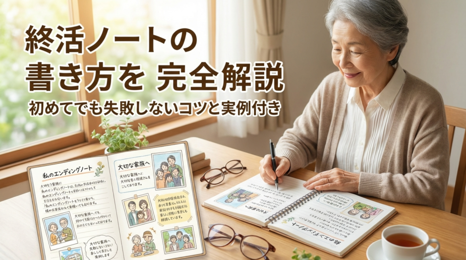 終活ノートの書き方を完全解説｜初めてでも失敗しないコツと実例付き