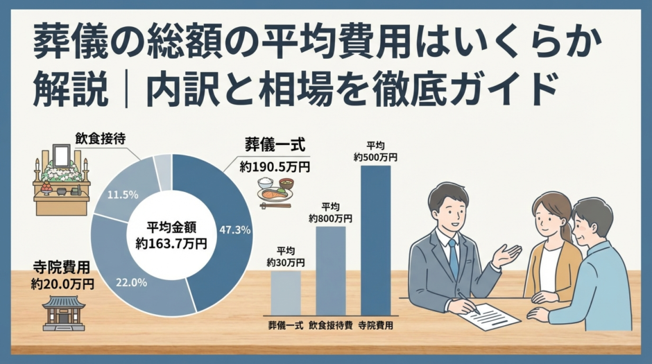 葬儀の総額の平均費用はいくらか解説｜内訳と相場を徹底ガイド