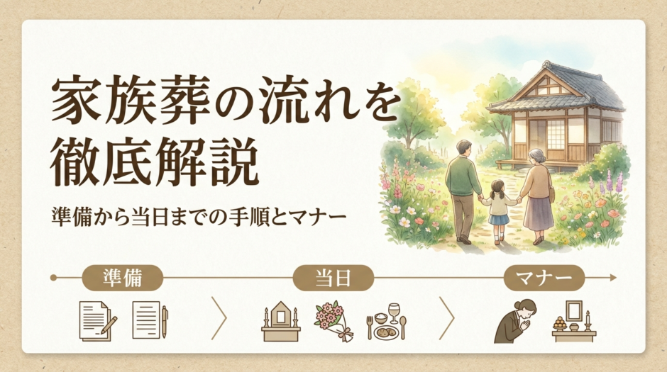 家族葬の流れを徹底解説｜準備から当日までの手順とマナー