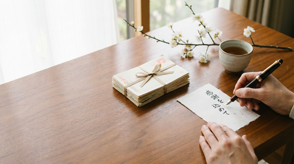 終活で年賀状をじまいするときの文例集。失礼にならない書き方とマナーを詳しく解説