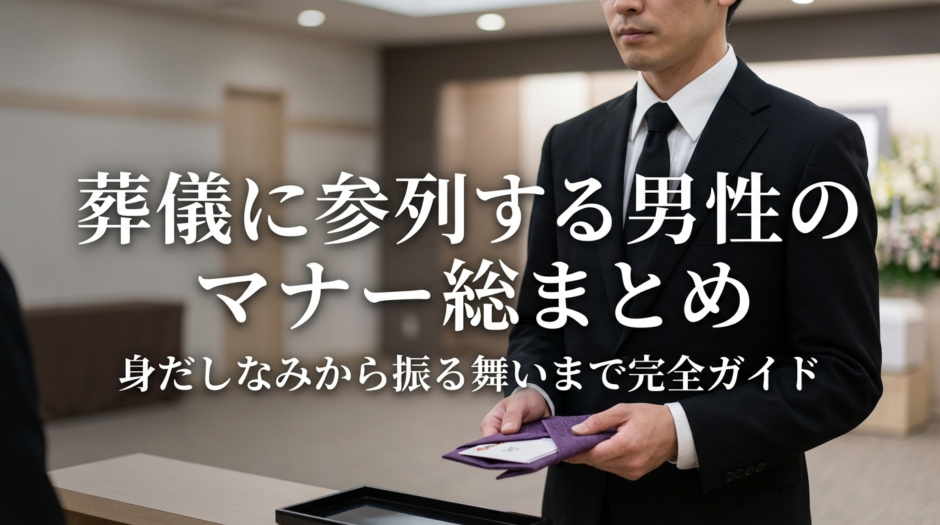 葬儀に参列する男性のマナー総まとめ｜身だしなみから振る舞いまで完全ガイド